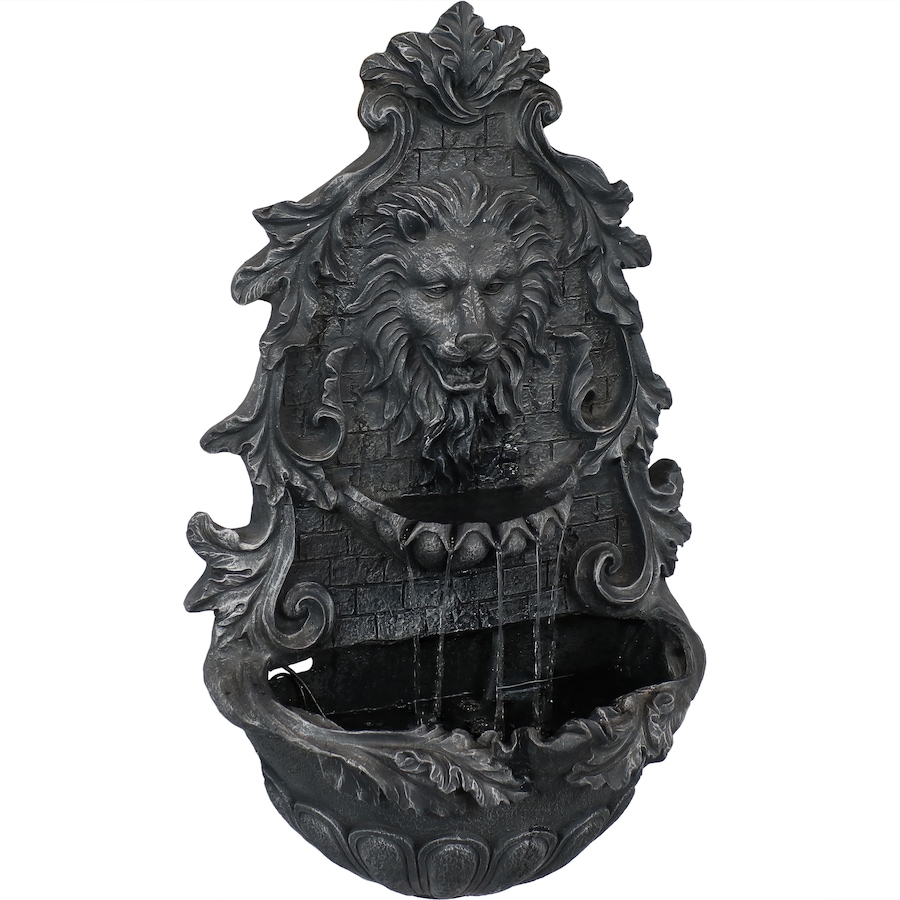 Image 899937.jpg, Product 899-937 / Price $465.35, Stoic Courage Lion Head Solar Wall Fountain - Battery Backup - 30-Inch from Sunnydaze Décor on TSC.ca's Home & Garden department