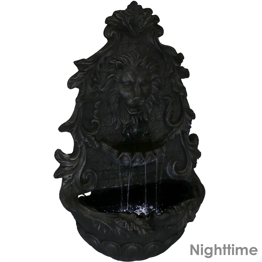 Image 899937_ALTMORE8.jpg, Product 899-937 / Price $465.35, Stoic Courage Lion Head Solar Wall Fountain - Battery Backup - 30-Inch from Sunnydaze Décor on TSC.ca's Home & Garden department