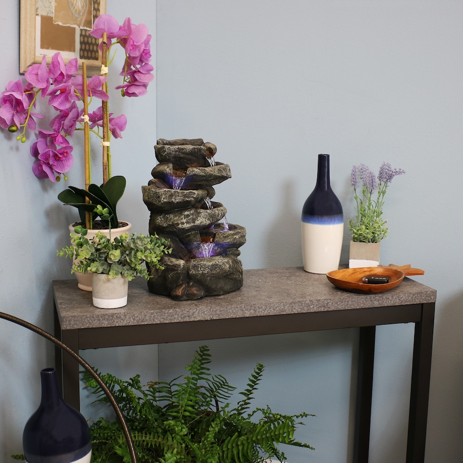 Image 899948_ALTMORE13.jpg, Product 899-948 / Price $136.05, Six-Tier Stone Falls Tabletop Fountain from Sunnydaze Décor on TSC.ca's Home & Garden department