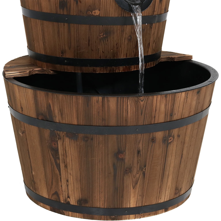 Image 899953_ALTMORE17.jpg, Product 899-953 / Price $498.65, Three-Tier Stacked Wooden Barrel Fountain from Sunnydaze DĂŠcor on TSC.ca's Home & Garden department