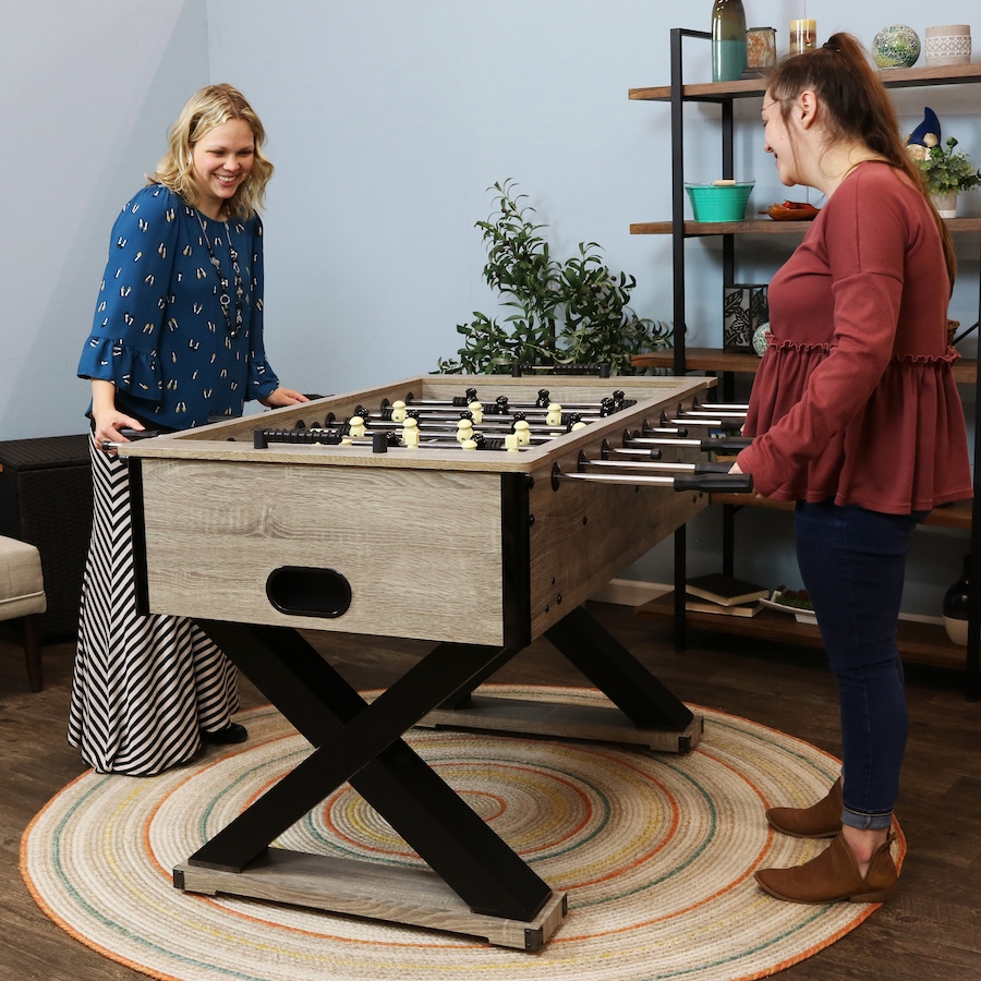 Image 899967_ALTMORE11.jpg, Product 899-967 / Price $693.05, Delano Indoor Foosball Table with Gray Wood Look - 54.5-Inch from Sunnydaze Décor on TSC.ca's Home & Garden department