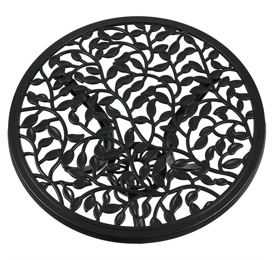 Image 899985_ALTMORE4.jpg, Product 899-985 / Price $395.85, 3-Piece Cast Aluminum Patio Bistro Set - Black from Sunnydaze Décor on TSC.ca's Home & Garden department