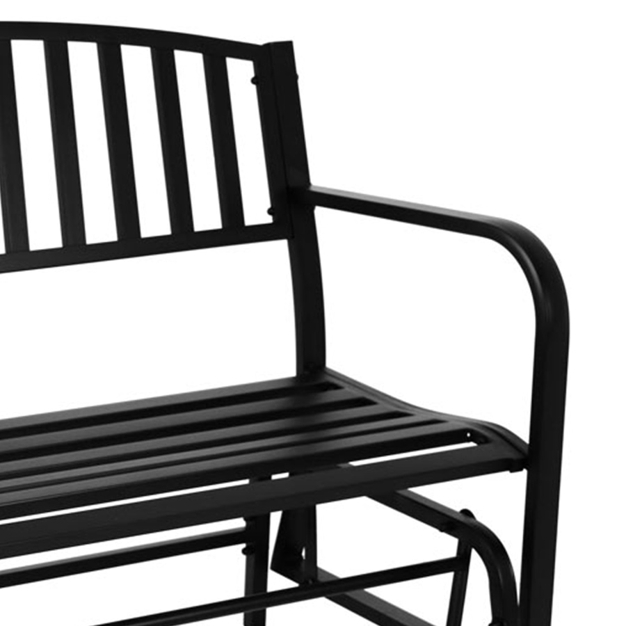 Image 899999_ALTMORE4.jpg, Product 899-999 / Price $381.95, Black Steel Patio Glider Bench - 50-Inch from Sunnydaze Décor on TSC.ca's Home & Garden department