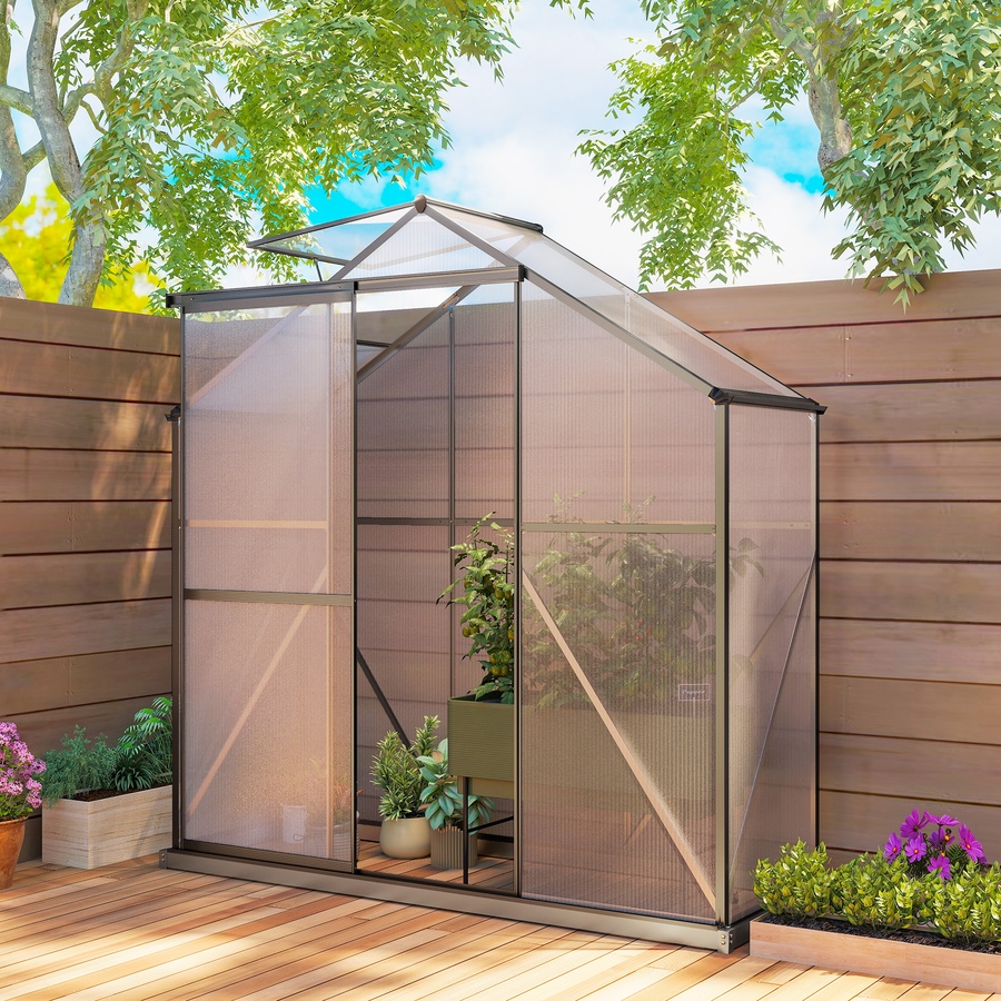 Image 904406_ALTMORE1.jpg, Product 904-406 / Price $199.99, Outsunny 6' x 2.5' Polycarbonate Greenhouse Aluminium Walk-in Green House from Outsunny on TSC.ca's Home & Garden department