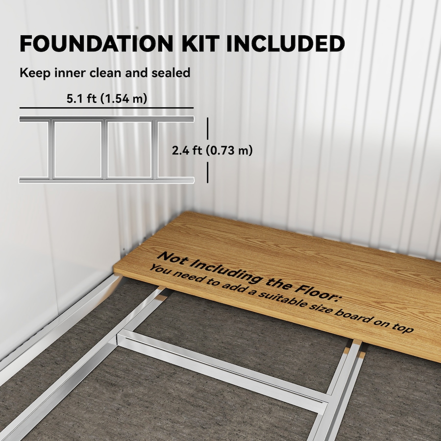 Image 904407_ALTMORE4.jpg, Product 904-407 / Price $326.99, Outsunny 6.5'x4' Lockable Outdoor Storage Shed w/ Foundation Sliding Doors from Outsunny on TSC.ca's Home & Garden department