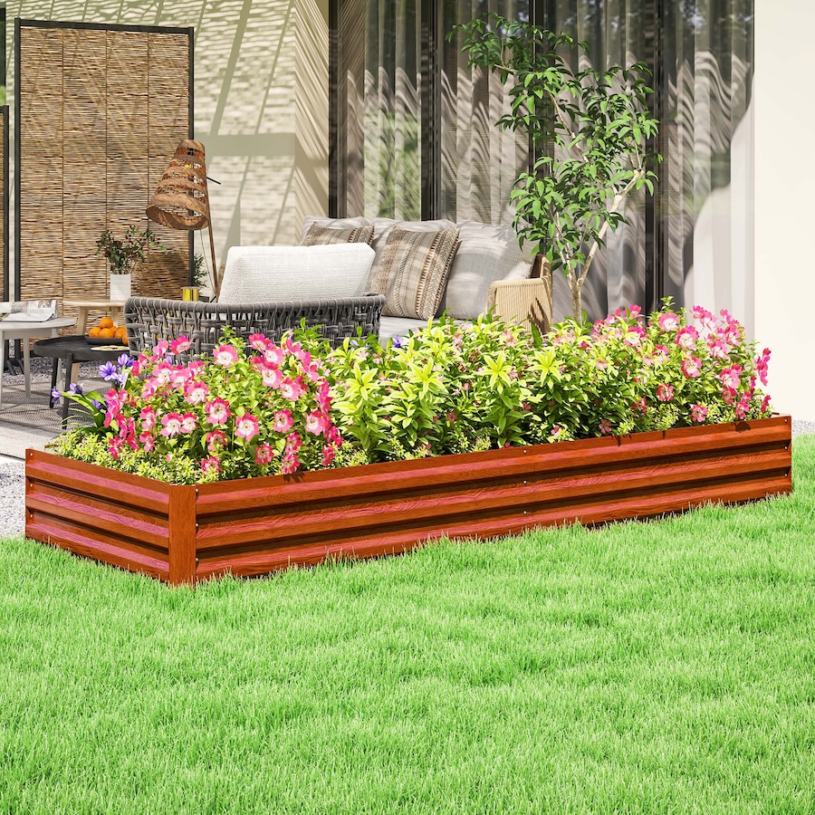 Image 904418_ALTMORE1.jpg, Product 904-418 / Price $69.99, Outsunny Galvanized Raised Garden Bed Metal Planter Box Easy Quick Setup Green from Outsunny on TSC.ca's Home & Garden department