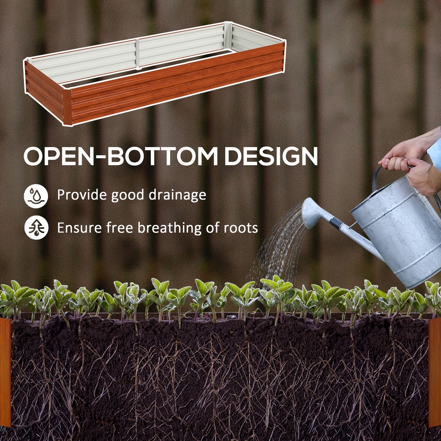 Image 904418_ALTMORE3.jpg, Product 904-418 / Price $69.99, Outsunny Galvanized Raised Garden Bed Metal Planter Box Easy Quick Setup Green from Outsunny on TSC.ca's Home & Garden department