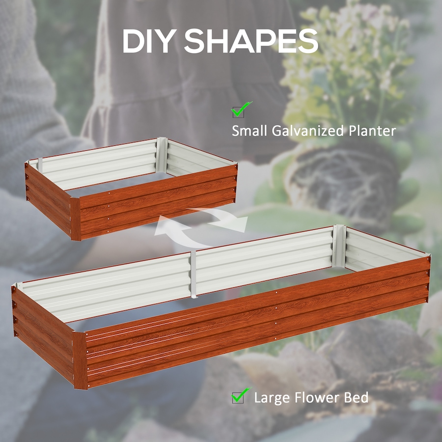 Image 904418_ALTMORE4.jpg, Product 904-418 / Price $69.99, Outsunny Galvanized Raised Garden Bed Metal Planter Box Easy Quick Setup Green from Outsunny on TSC.ca's Home & Garden department