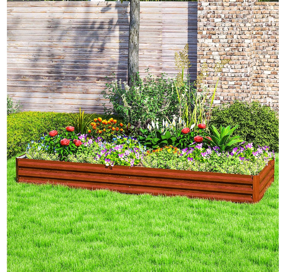 Image 904418_ALTMORE6.jpg, Product 904-418 / Price $66.99, Outsunny Galvanized Raised Garden Bed Metal Planter Box Easy Quick Setup Green from Outsunny on TSC.ca's Home & Garden department