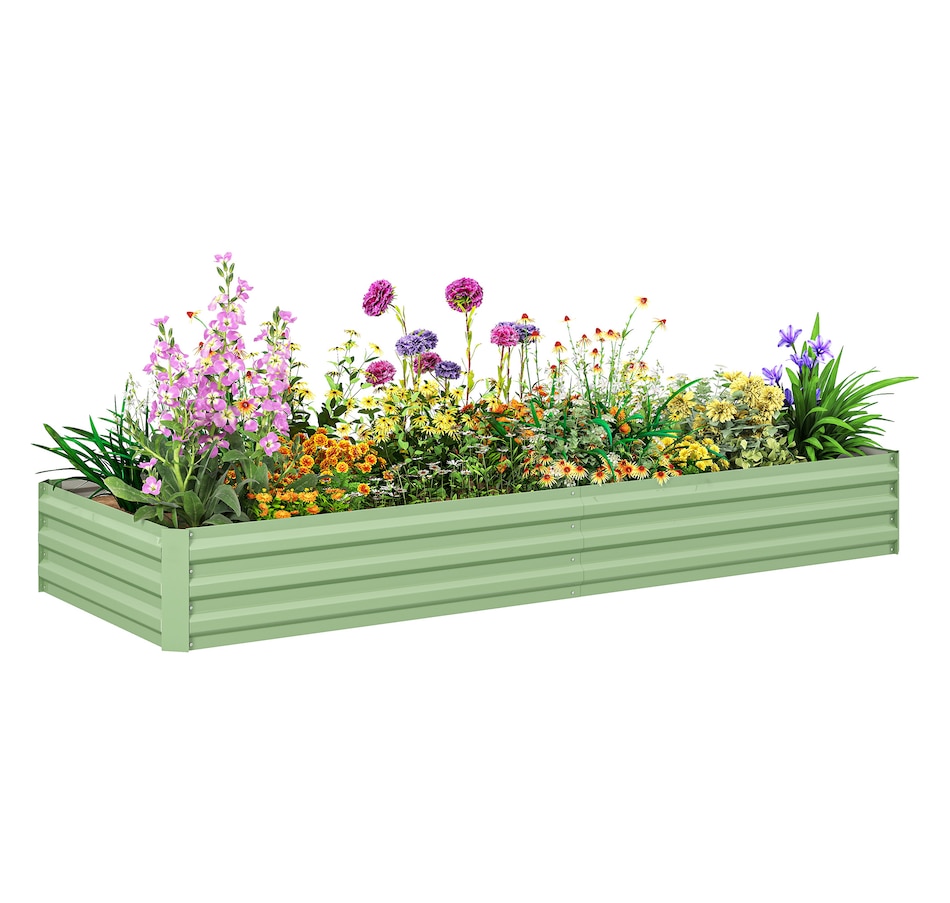 Image 904418_ST02.jpg, Product 904-418 / Price $66.99, Outsunny Galvanized Raised Garden Bed Metal Planter Box Easy Quick Setup Green from Outsunny on TSC.ca's Home & Garden department