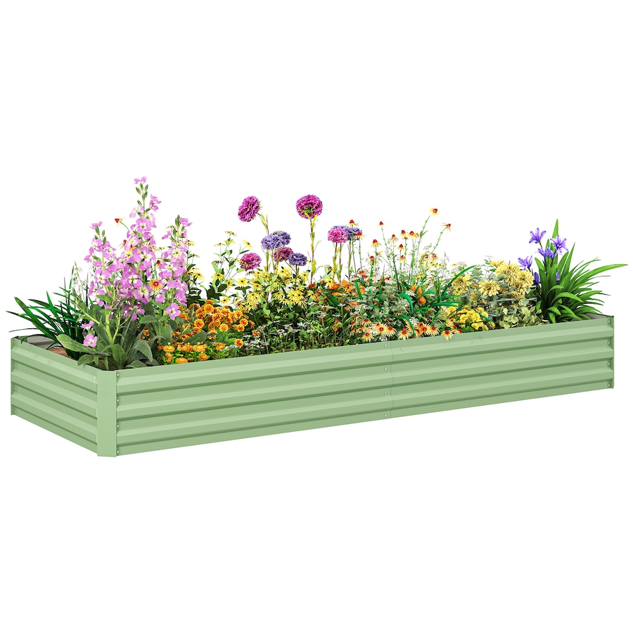 Image 904418_ST02.jpg, Product 904-418 / Price $69.99, Outsunny Galvanized Raised Garden Bed Metal Planter Box Easy Quick Setup Green from Outsunny on TSC.ca's Home & Garden department
