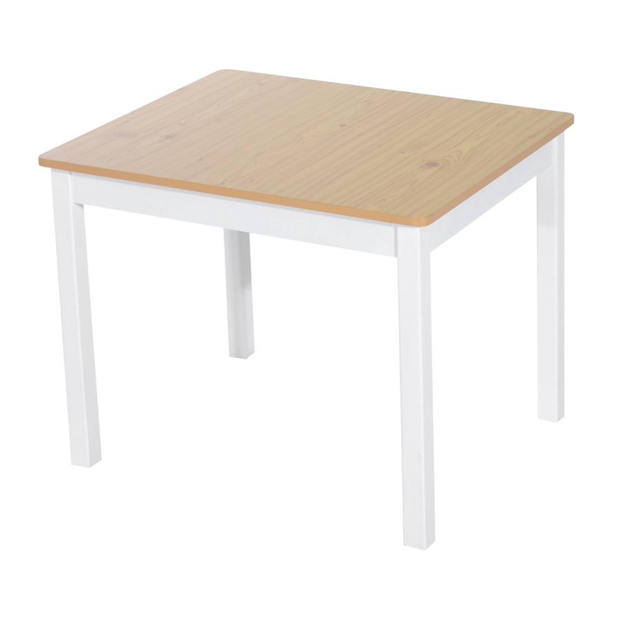 Image 904425_ALTMORE7.jpg, Product 904-425 / Price $159.99, Qaba 4-Piece Set Kids Wood Table Chair Bench with Storage Function Easy to Clean Gift for Girls Boys Toddlers Age 3 Years up - Natural and White from Qaba on TSC.ca's Home & Garden department