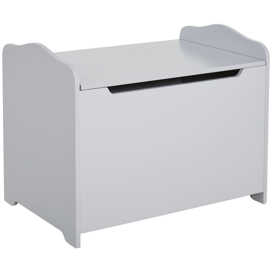 Image 904427.jpg, Product 904-427 / Price $74.99, Qaba Kids Wooden Toy Storage Box Organizer Chest with Magnetic Hinge, Grey from Qaba on TSC.ca's Home & Garden department