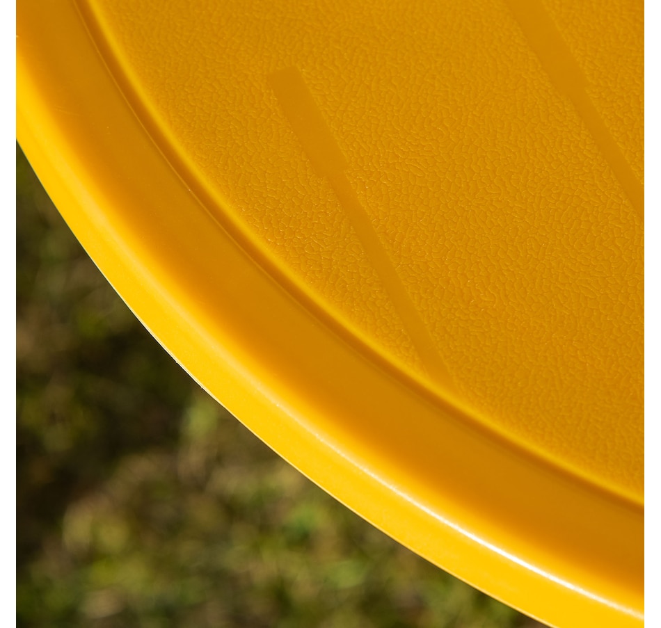 Image 904428_ALTMORE7.jpg, Product 904-428 / Price $69.99, Outsunny Kids Folding Picnic Table and Chair Set Pattern Outdoor Garden Patio Backyard with Removable & Height Adjustable Sun Umbrella Yellow from Outsunny on TSC.ca's Home & Garden department