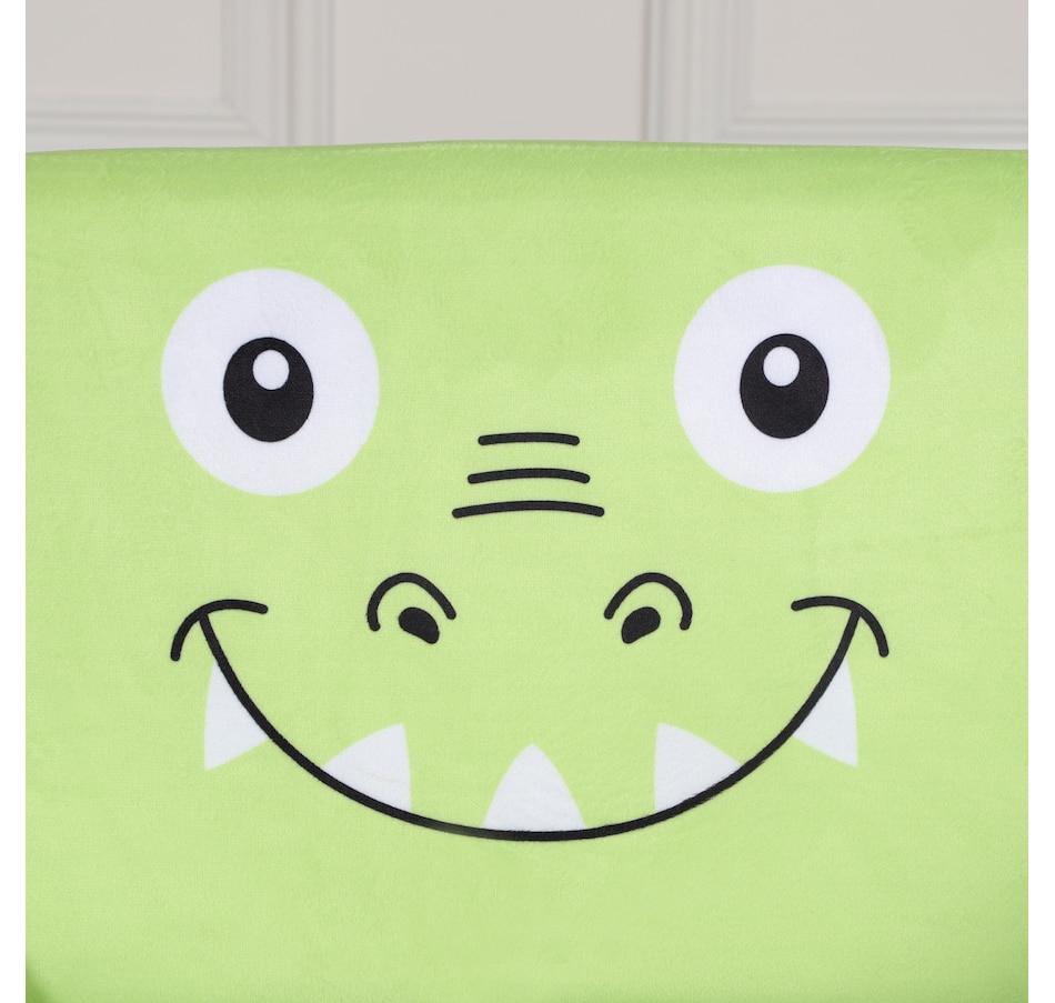 Image 904432_ALTMORE8.jpg, Product 904-432 / Price $79.99, Qaba Kids Sofa, Armrest Chair for Preschool, Toddler Couch for Kids Room, Kindergarten with Cute Animal Print, Super-soft Velvet, Eucalyptus Wood, Green from Qaba on TSC.ca's Home & Garden department