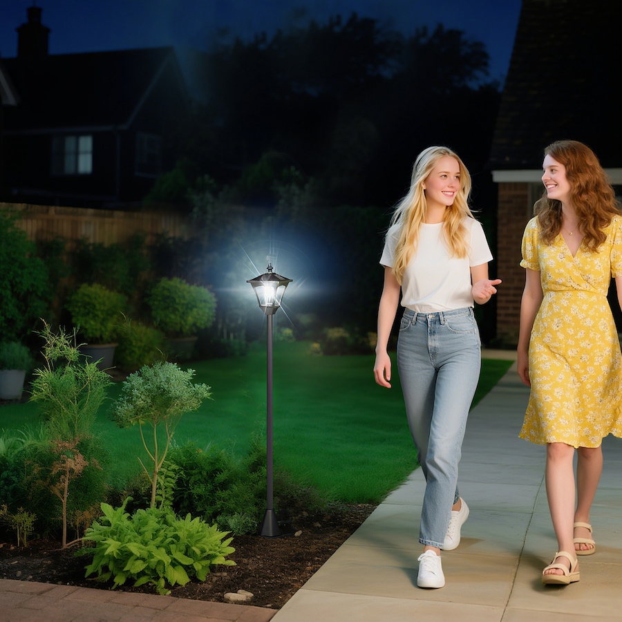 Image 904441_ALTMORE1.jpg, Product 904-441 / Price $39.99, Outsunny Single Solar Lamp Post, 47" Solar-Powered LED Garden Streetlight from Outsunny on TSC.ca's Home & Garden department
