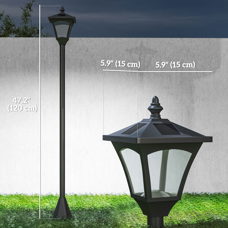 Image 904441_ALTMORE2.jpg, Product 904-441 / Price $39.99, Outsunny Single Solar Lamp Post, 47" Solar-Powered LED Garden Streetlight from Outsunny on TSC.ca's Home & Garden department