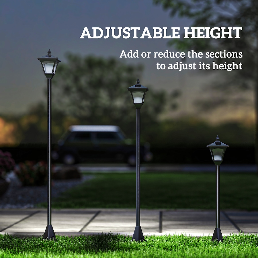 Image 904441_ALTMORE5.jpg, Product 904-441 / Price $39.99, Outsunny Single Solar Lamp Post, 47" Solar-Powered LED Garden Streetlight from Outsunny on TSC.ca's Home & Garden department