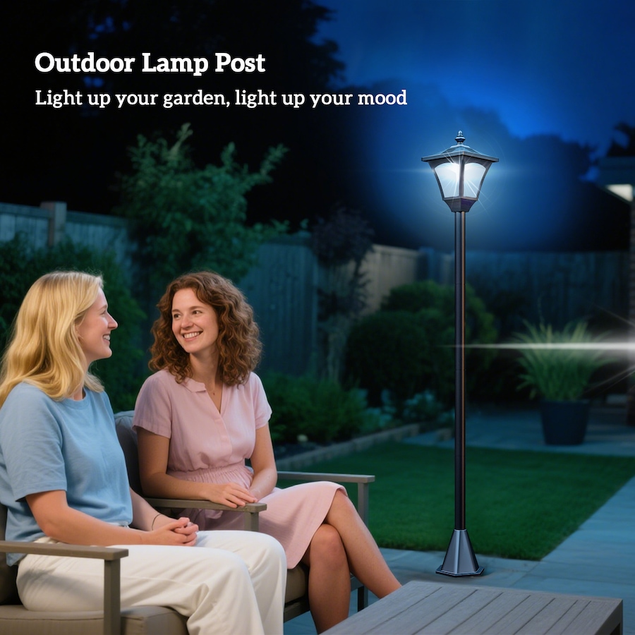 Image 904441_ALTMORE8.jpg, Product 904-441 / Price $39.99, Outsunny Single Solar Lamp Post, 47" Solar-Powered LED Garden Streetlight from Outsunny on TSC.ca's Home & Garden department