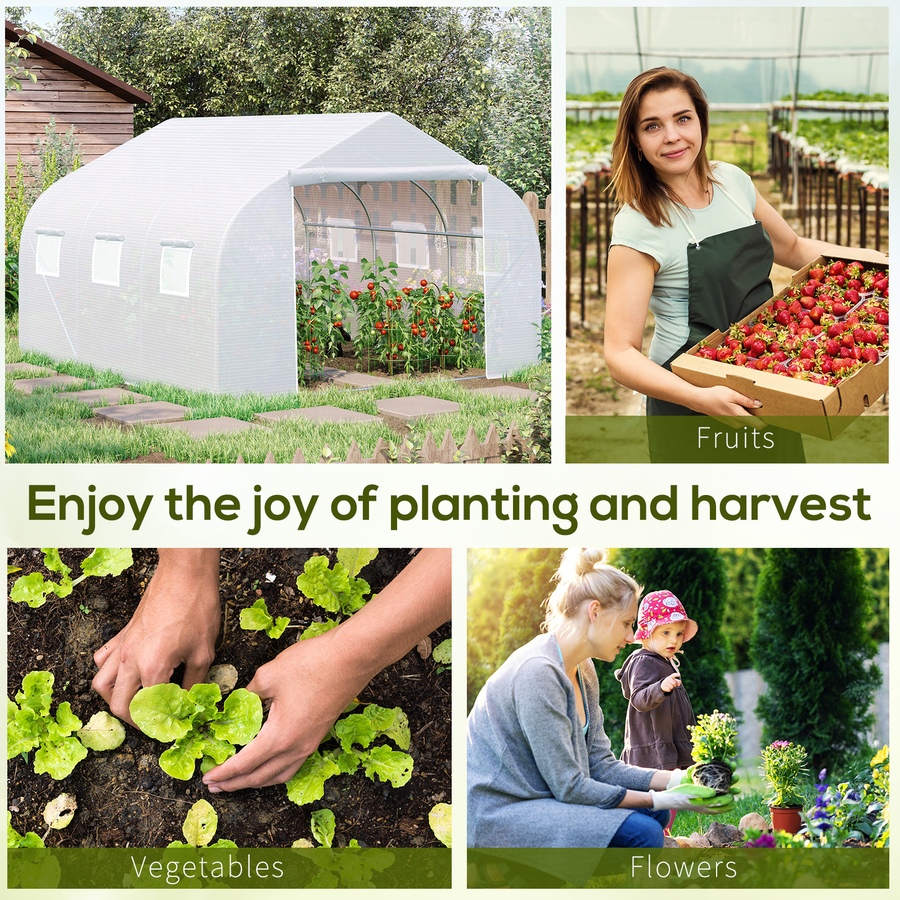 Image 904446_ALTMORE6.jpg, Product 904-446 / Price $136.99, Outsunny Walk-In Tunnel Greenhouse, Garden Plant Growing Warm House from Outsunny on TSC.ca's Home & Garden department