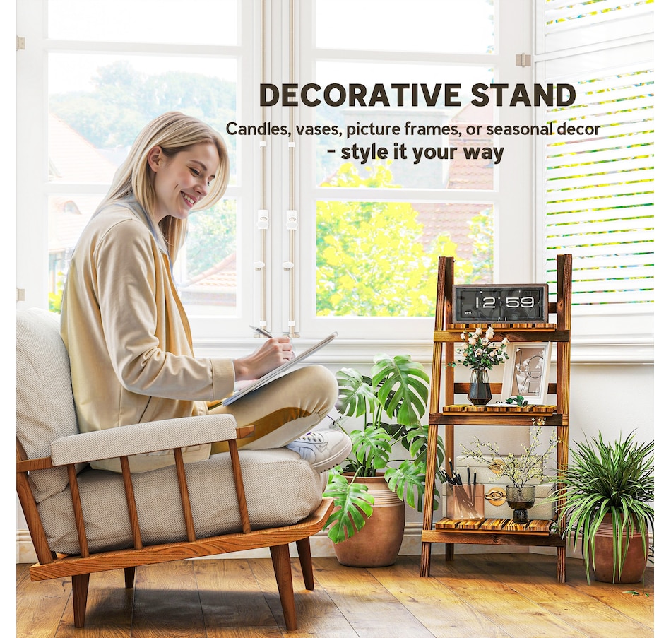 Image 904454_ALTMORE5.jpg, Product 904-454 / Price $47.99, Outsunny Outdoor Plant Stand, Foldable Flower Stand, 16" x 15" x 37" from Outsunny on TSC.ca's Home & Garden department