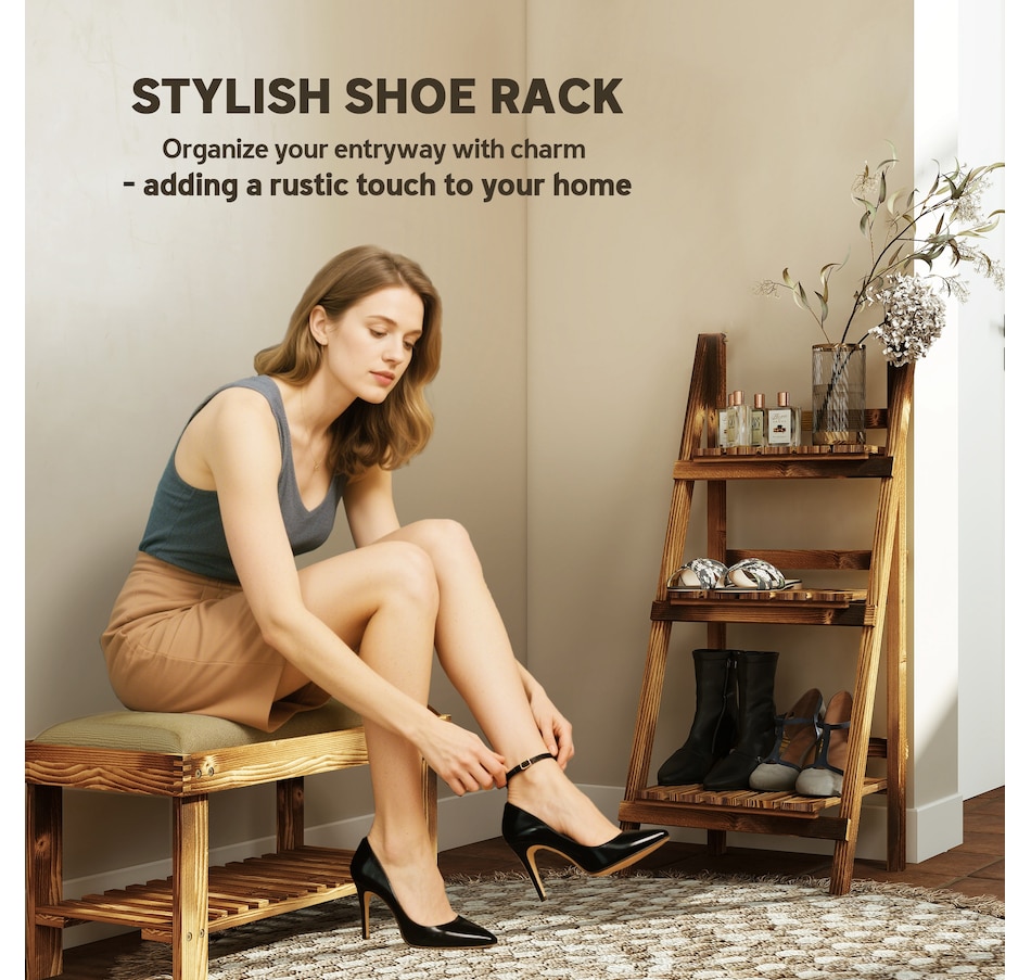 Image 904454_ALTMORE6.jpg, Product 904-454 / Price $47.99, Outsunny Outdoor Plant Stand, Foldable Flower Stand, 16" x 15" x 37" from Outsunny on TSC.ca's Home & Garden department