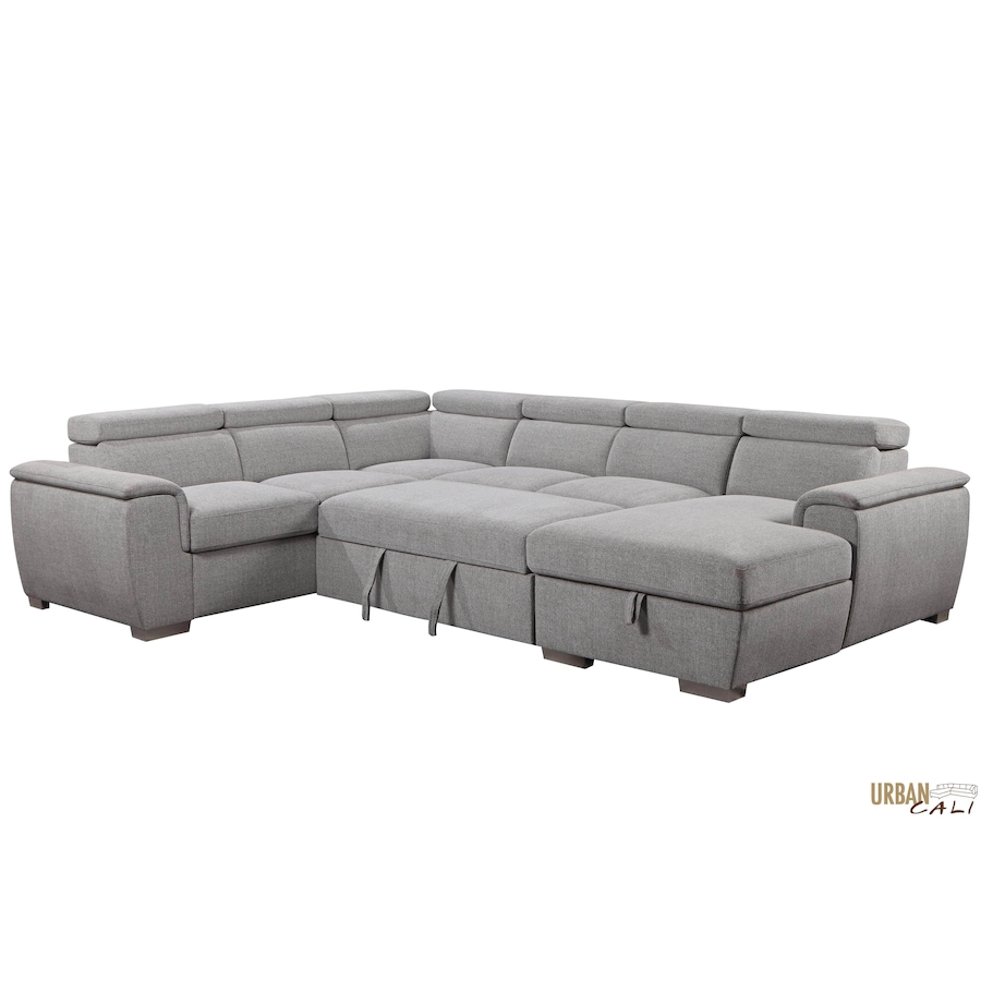 Image 904728_ALTMORE6.jpg, Product 904-728 / Price $3,459.99, Urban Cali Bel Air Large Modular Sleeper Sectional Sofa Bed with Storage Chaise in Thora Stone from Urban Cali on TSC.ca's Home & Garden department