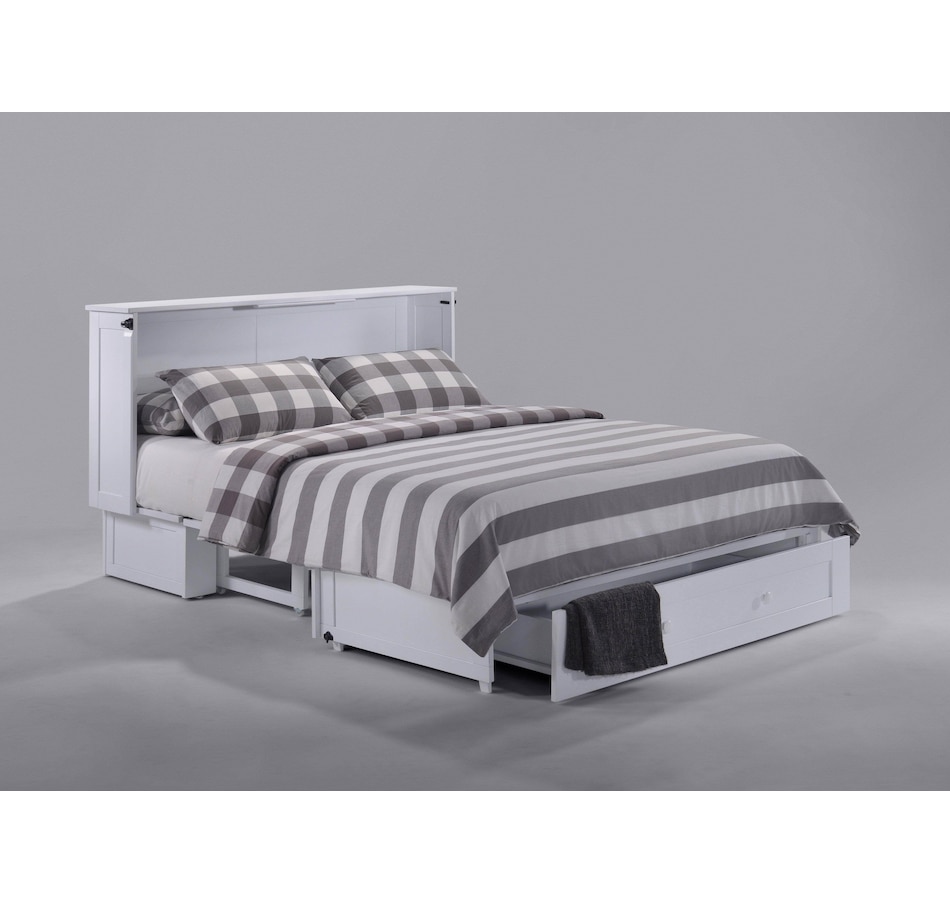 Image 904747_ST02.jpg, Product 904-747 / Price $3,359.99, Night and Day Clover Queen Size Murphy Bed Cabinet with Gel Memory Foam Mattress from Night and Day on TSC.ca's Home & Garden department