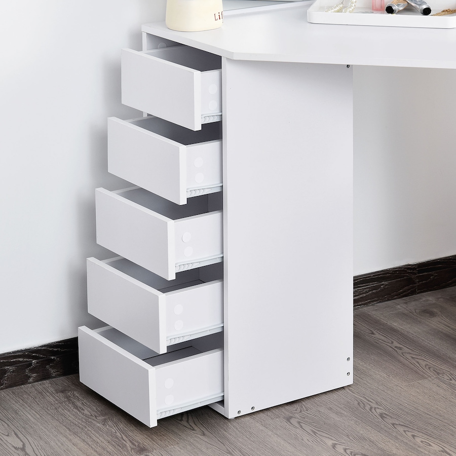 Image 904857_ALTMORE14.jpg, Product 904-857 / Price $199.99 - $204.99, HOMCOM Vanity Table Tri-Fold Mirrored Make-Up Dressing Table from HOMCOM on TSC.ca's Beauty department