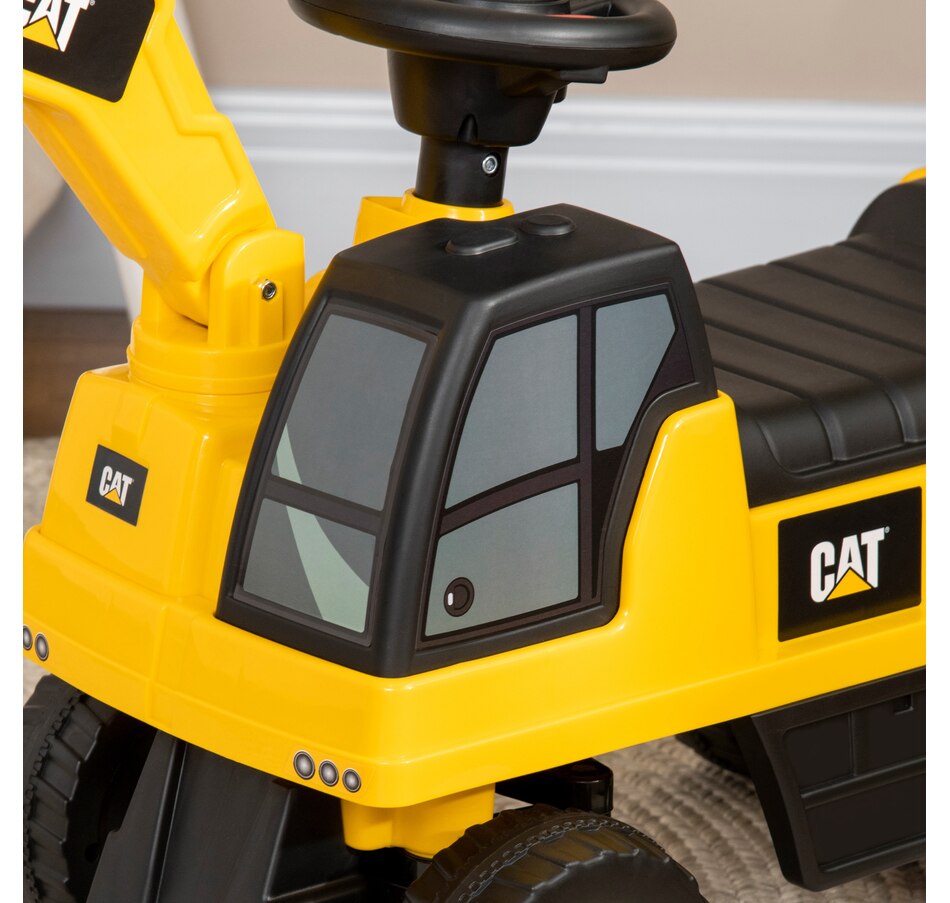 Image 904863_ALTMORE8.jpg, Product 904-863 / Price $81.99, Aosom CAT Licensed Excavator Ride-on Toy for Kids w/ Manual Shovel, Yellow from Aosom on TSC.ca's Toys & Hobbies department