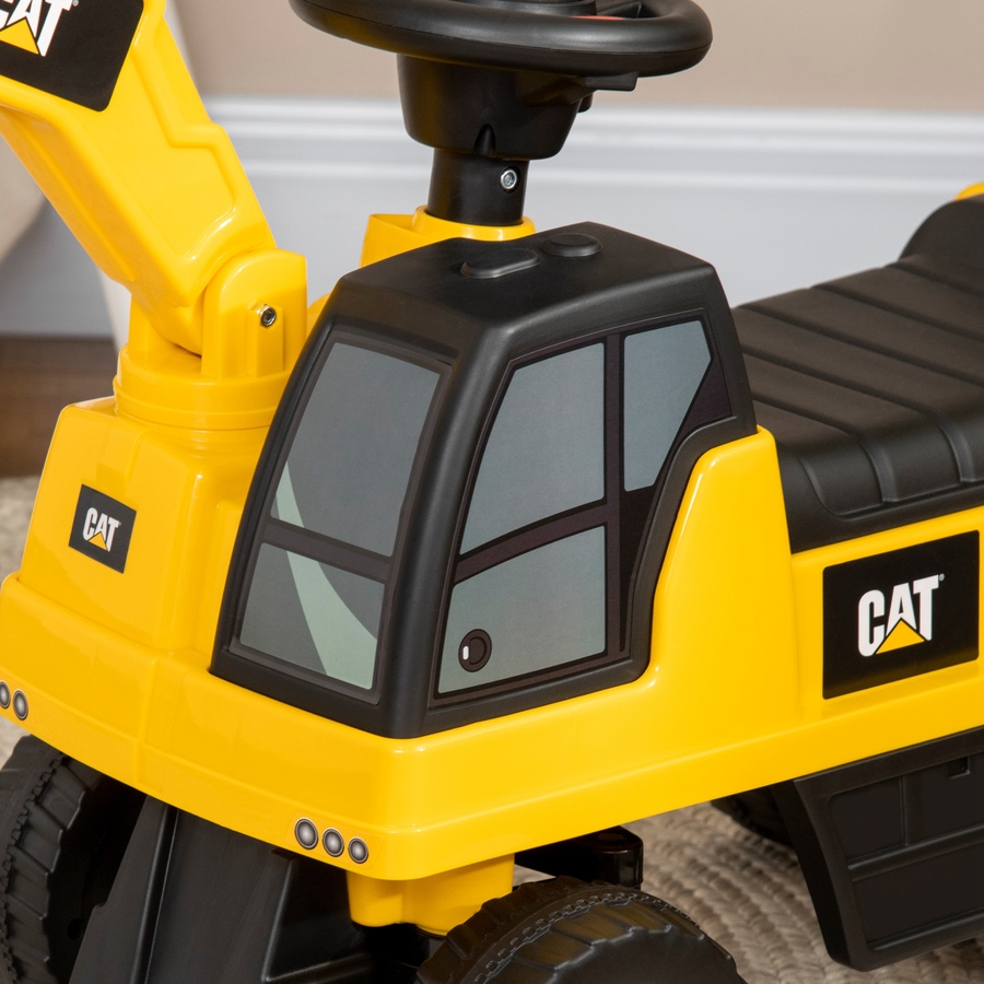 Image 904863_ALTMORE8.jpg, Product 904-863 / Price $87.99, Aosom CAT Licensed Excavator Ride-on Toy for Kids w/ Manual Shovel, Yellow from Aosom on TSC.ca's Toys & Hobbies department