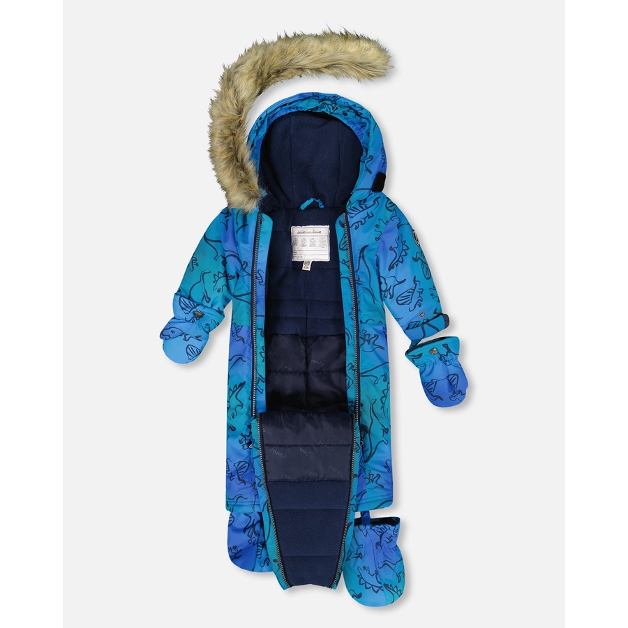 Image 904934_ALTMORE4.jpg, Product 904-934 / Price $79.50, One-Piece Baby Play Snowsuit Designed for Car Seat Dinosaur Print from Deux par Deux on TSC.ca's Fashion department