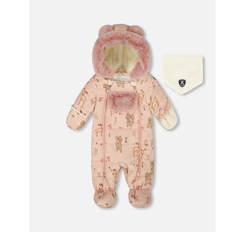 Image 904991_ST01.jpg, Product 904-991 / Price $69.50, One-Piece Baby Layette Snowsuit Designed for Car Seat from Deux par Deux on TSC.ca's Fashion department