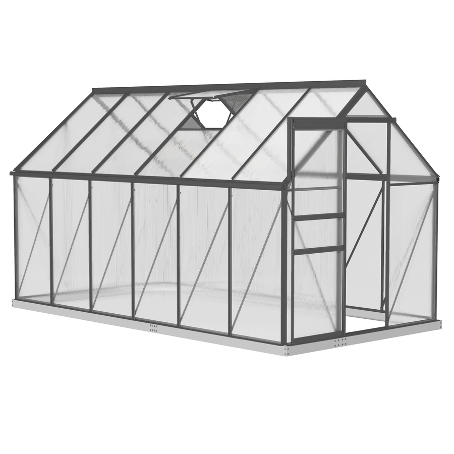 Image 906499.jpg, Product 906-499 / Price $569.99, Outsunny 6' x 12' x 6.5' Polycarbonate Greenhouse Walk-in Green House from Outsunny on TSC.ca's Home & Garden department