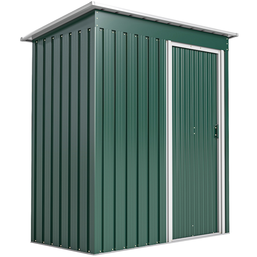 Image 907006.jpg, Product 907-006 / Price $169.99, Outsunny 5 x 3 FT Garden Storage Shed Sliding Door Sloped Roof Green from Outsunny on TSC.ca's Home & Garden department