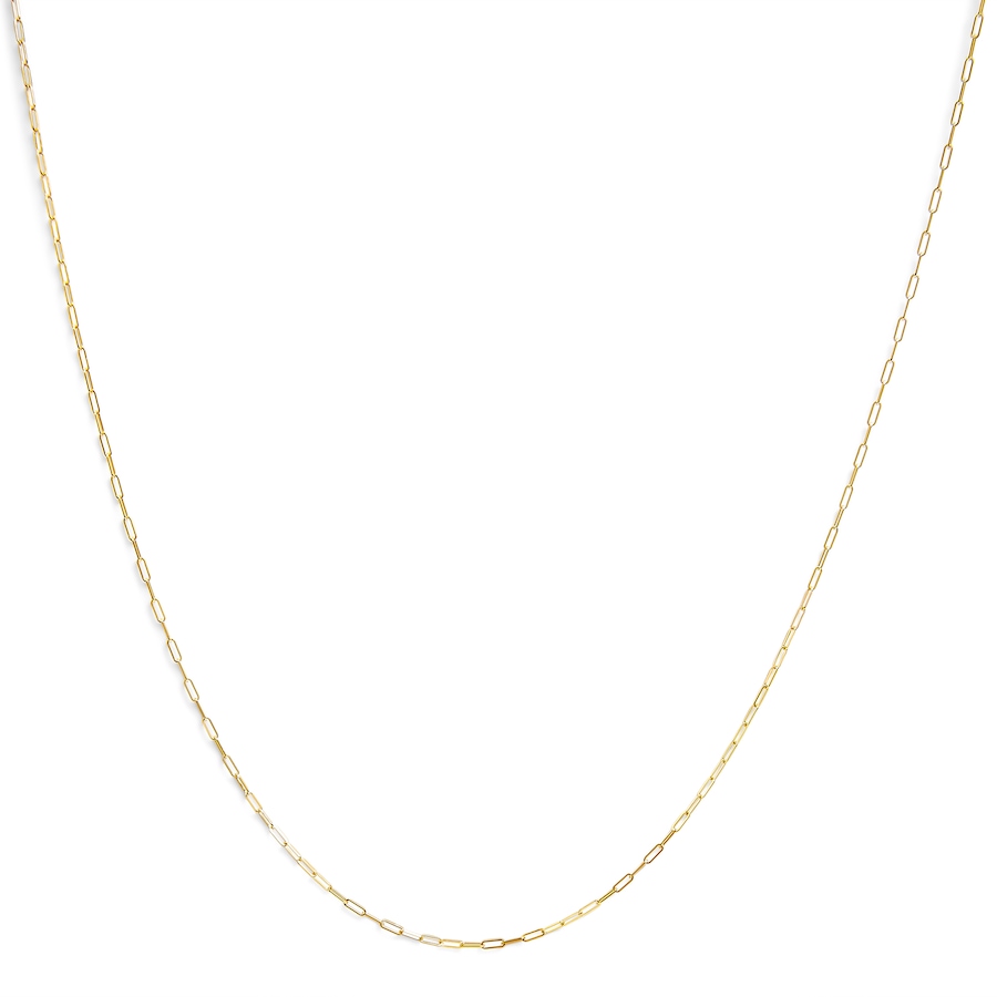 Image 907038_ST01.jpg, Product 907-038 / Price $1,875.00, Unisex Solid 14K Yellow Gold 1.5mm Paperclip Chain Necklace from Haus of Brilliance on TSC.ca's Jewellery department