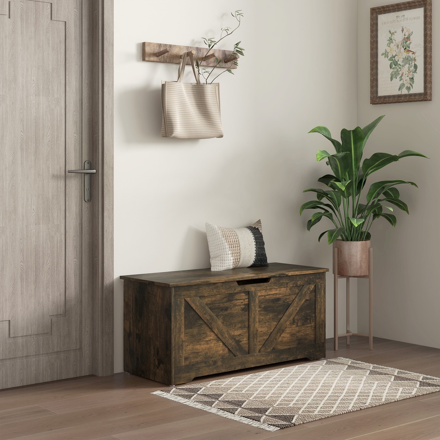 Image 907081_ALTMORE101.jpg, Product 907-081 / Price $94.99 - $112.99, HOMCOM Storage Chest for Living Room, Wooden Toy Box from HOMCOM on TSC.ca's Home & Garden department