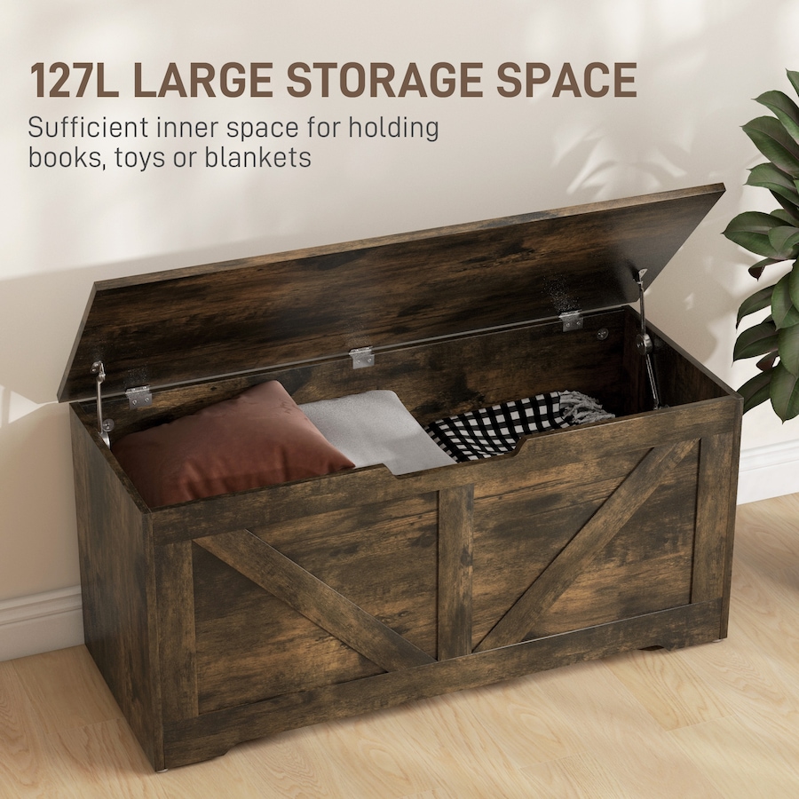 Image 907081_ALTMORE103.jpg, Product 907-081 / Price $94.99 - $112.99, HOMCOM Storage Chest for Living Room, Wooden Toy Box from HOMCOM on TSC.ca's Home & Garden department
