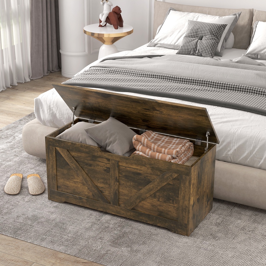 Image 907081_ALTMORE107.jpg, Product 907-081 / Price $94.99 - $112.99, HOMCOM Storage Chest for Living Room, Wooden Toy Box from HOMCOM on TSC.ca's Home & Garden department