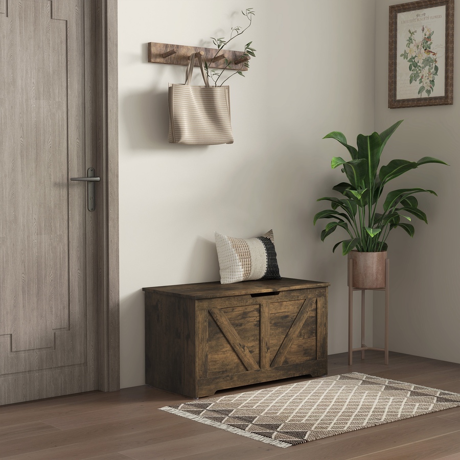 Image 907081_ALTMORE109.jpg, Product 907-081 / Price $94.99 - $112.99, HOMCOM Storage Chest for Living Room, Wooden Toy Box from HOMCOM on TSC.ca's Home & Garden department