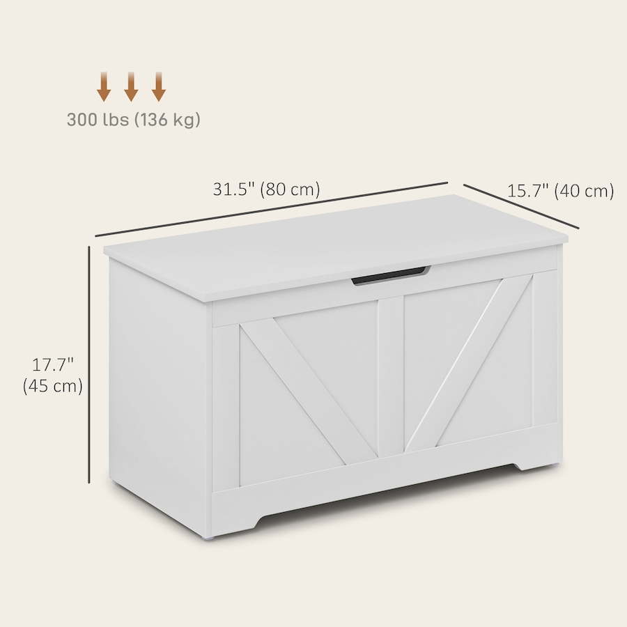 Image 907081_ALTMORE60.jpg, Product 907-081 / Price $94.99 - $112.99, HOMCOM Storage Chest for Living Room, Wooden Toy Box from HOMCOM on TSC.ca's Home & Garden department