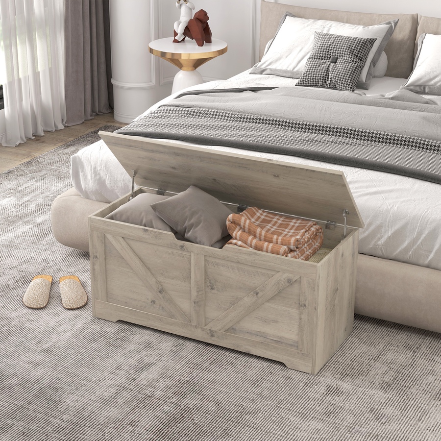 Image 907081_ALTMORE79.jpg, Product 907-081 / Price $94.99 - $112.99, HOMCOM Storage Chest for Living Room, Wooden Toy Box from HOMCOM on TSC.ca's Home & Garden department