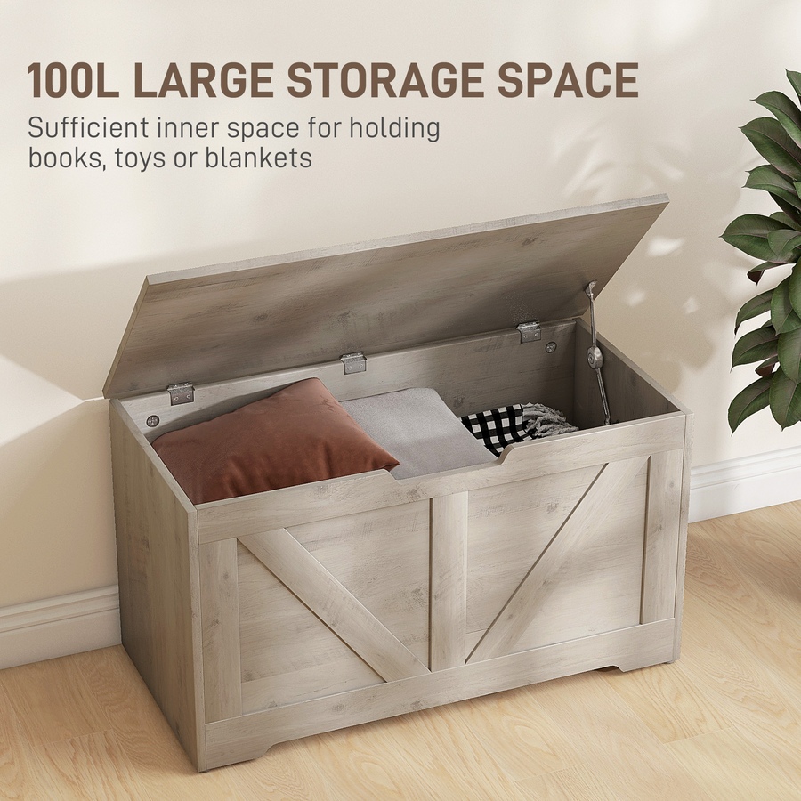 Image 907081_ALTMORE83.jpg, Product 907-081 / Price $94.99 - $112.99, HOMCOM Storage Chest for Living Room, Wooden Toy Box from HOMCOM on TSC.ca's Home & Garden department