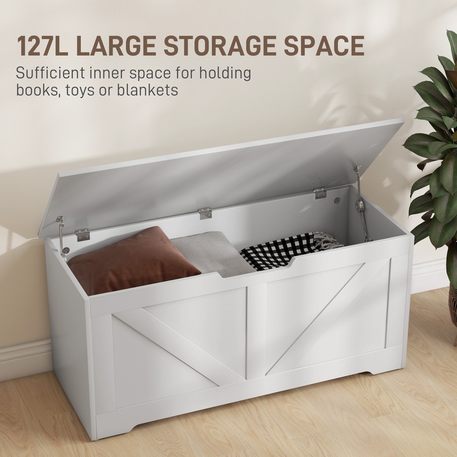 Image 907081_ALTMORE89.jpg, Product 907-081 / Price $94.99 - $112.99, HOMCOM Storage Chest for Living Room, Wooden Toy Box from HOMCOM on TSC.ca's Home & Garden department