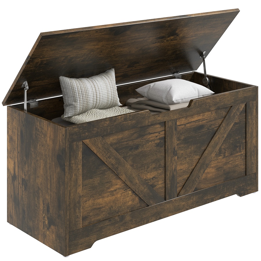 Image 907081_ST04.jpg, Product 907-081 / Price $94.99 - $112.99, HOMCOM Storage Chest for Living Room, Wooden Toy Box from HOMCOM on TSC.ca's Home & Garden department