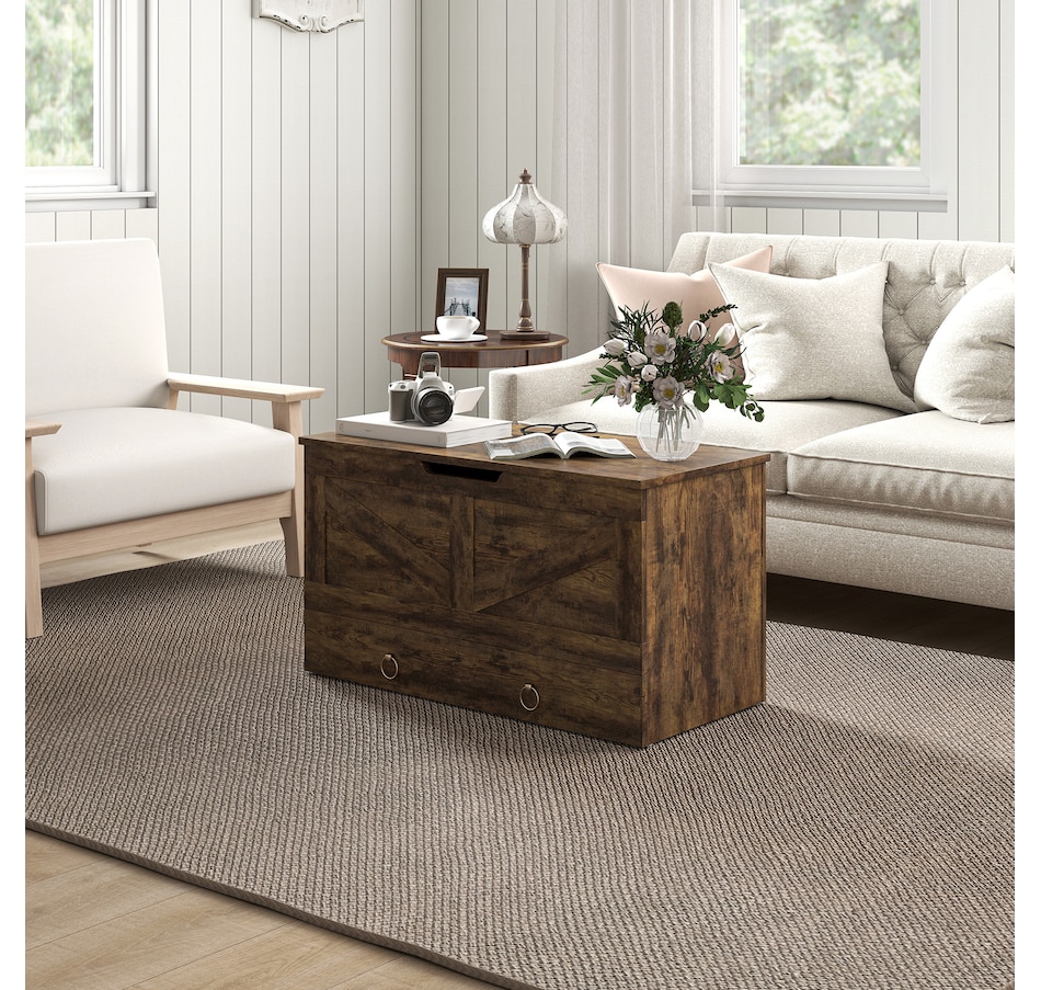 Image 907087_ALTMORE15.jpg, Product 907-087 / Price $109.99 - $113.29, HOMCOM Storage Chest for Living Room, Wooden Toy Box, 31.5"W from HOMCOM on TSC.ca's Home & Garden department