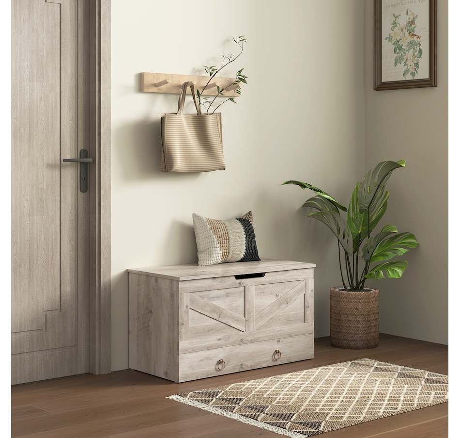 Image 907087_ALTMORE17.jpg, Product 907-087 / Price $109.99 - $113.29, HOMCOM Storage Chest for Living Room, Wooden Toy Box, 31.5"W from HOMCOM on TSC.ca's Home & Garden department