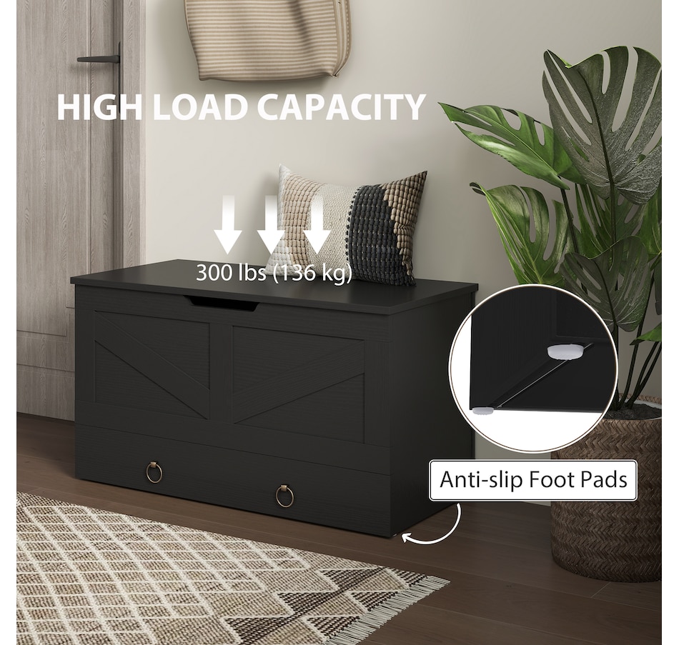 Image 907087_ALTMORE6.jpg, Product 907-087 / Price $109.99 - $113.29, HOMCOM Storage Chest for Living Room, Wooden Toy Box, 31.5"W from HOMCOM on TSC.ca's Home & Garden department