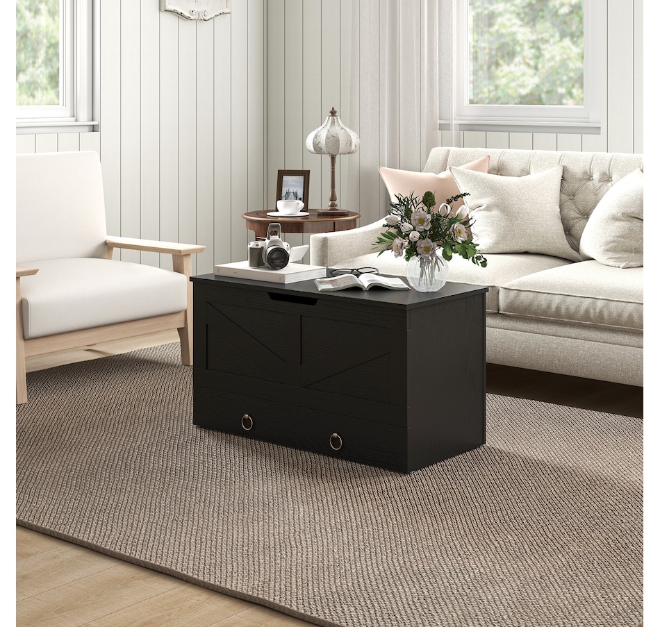 Image 907087_ALTMORE7.jpg, Product 907-087 / Price $109.99 - $113.29, HOMCOM Storage Chest for Living Room, Wooden Toy Box, 31.5"W from HOMCOM on TSC.ca's Home & Garden department