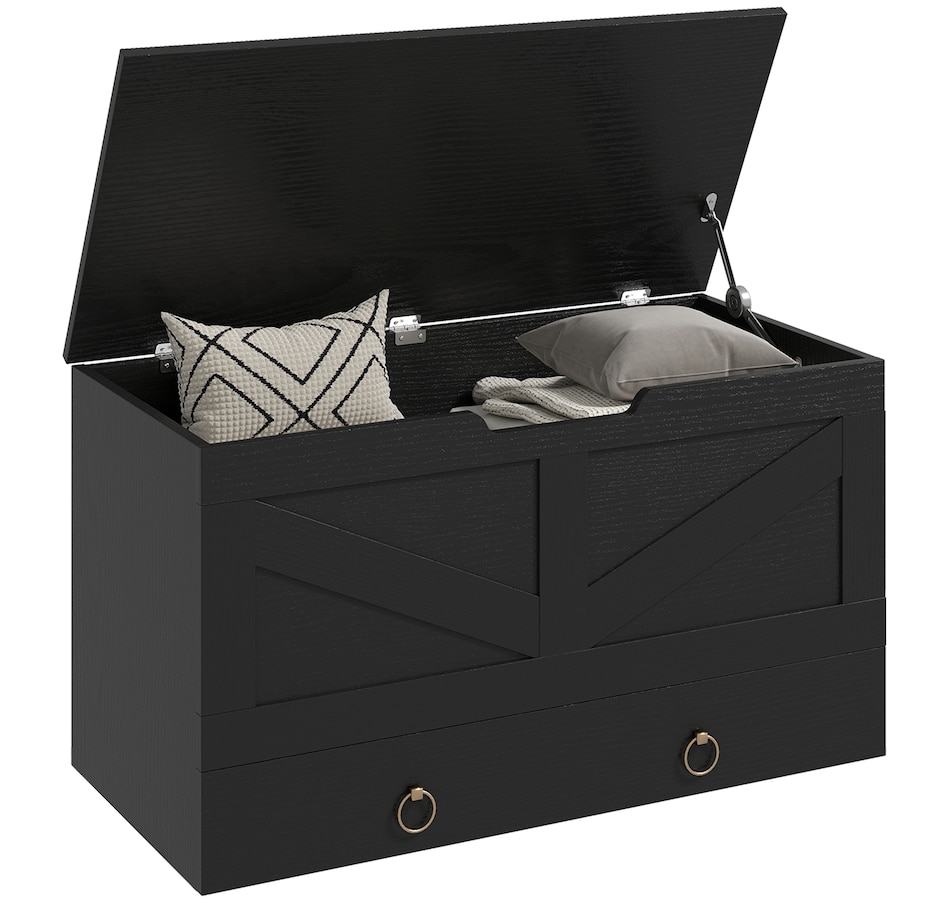 Image 907087_ST01.jpg, Product 907-087 / Price $109.99 - $113.29, HOMCOM Storage Chest for Living Room, Wooden Toy Box, 31.5"W from HOMCOM on TSC.ca's Home & Garden department